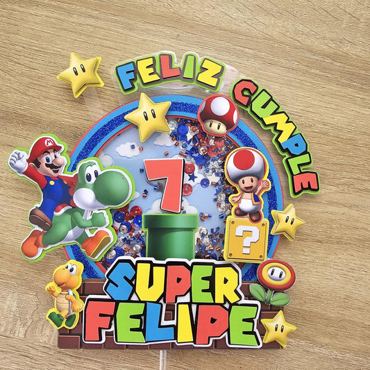 Cake Topper Deluxe de Mario Bross
