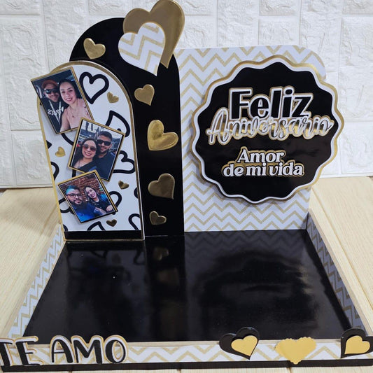Bandeja Decorada de Feliz Aniversario