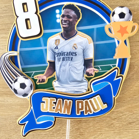 Cake Topper Sencillo del Real Madrid