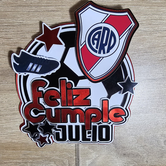 Cake Topper Sencillo de River