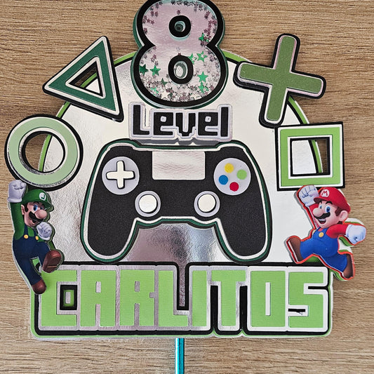 Cake Topper Sencillo de Juego
