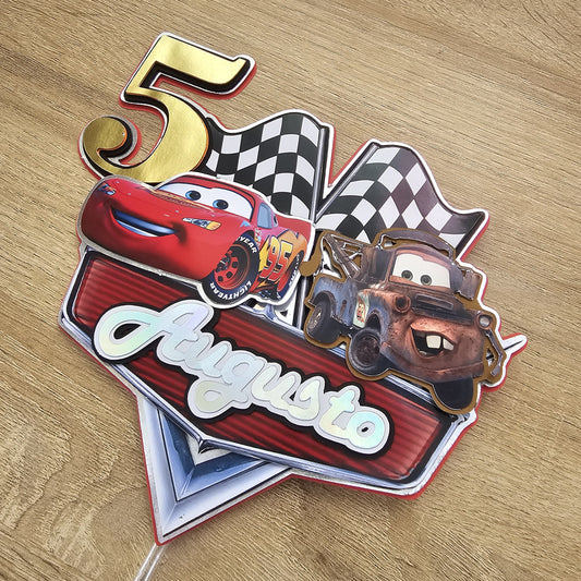 Cake Topper Sencillo de Cars