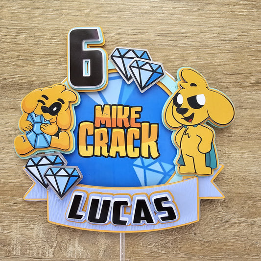 Cake Topper Sencillo de Mikecrack